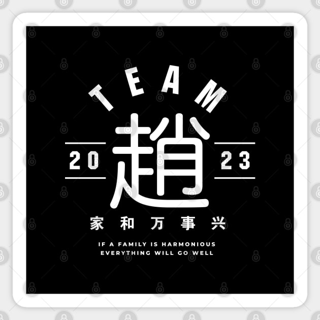 Team 趙 Zhao / Chiu Sticker by MplusC